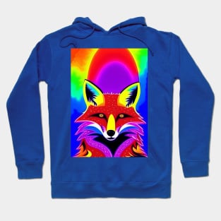 BEAUTIFUL THOUGHTFUL RAINBOW FOX Hoodie